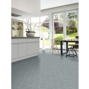 Sol PVC - Nîmes 770M Carrelage Hexagone gris - Optima Evasion - BEAUFLOR - rouleau 3M