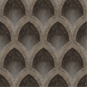 Papier peint intissé Art Déco Ogive marron - Spécial FX 2 - Lutèce - G68087
