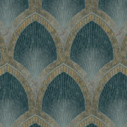 Papier peint intissé Art Déco Ogive vert - Spécial FX 2 - Lutèce - G68085