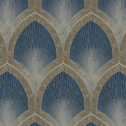 Papier peint intissé Art Déco Ogive bleu - Spécial FX 2 - Lutèce - G68083