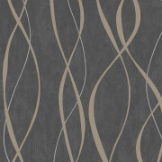 Papier peint intissé Serpentin gris foncé - Spécial FX 2 - Lutèce - G67737