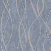 Papier peint intissé Serpentin gris bleuté - Spécial FX 2 - Lutèce - G67720