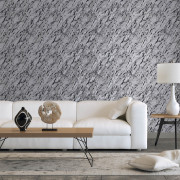 Papier peint intissé Marbre noir et gris - Spécial FX 2 - Lutèce - G68096