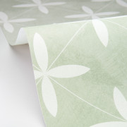 Papier peint intissé Cement Tiles vert d'eau - Kitchen Box - Caselio - KBO106900746