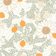 Papier peint intissé Sunflower vert d'eau - Kitchen Box - Caselio - KBO106880724