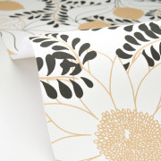 Papier peint intissé Sunflower noir et blanc - Kitchen Box - Caselio - KBO106880936