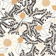 Papier peint intissé Sunflower noir et blanc - Kitchen Box - Caselio - KBO106880936