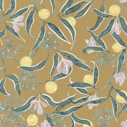 Papier peint intissé Eurydice vert opaline curry - Kitchen Box - Caselio - KBO103617122