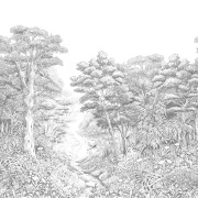 Panoramique intissé Inaya noir et blanc - 265X280cm - Kitchen Box - Caselio - KBO106919038