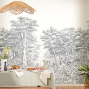 Panoramique intissé Inaya noir et blanc - 265X280cm - Kitchen Box - Caselio - KBO106919038