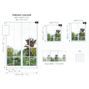 Panoramique intissé Verdant Cascade multicolore - 212X250cm - Kitchen Box - Caselio - KBO106927225