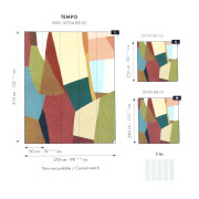 Panoramique intissé Tempo multicolore - 250X250cm - Symphony - Caselio - SYM107048806
