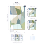 Panoramique intissé Pulse vert - 200X250cm - Symphony - Caselio - SYM107057105