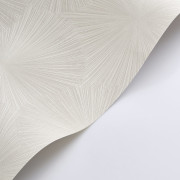 Papier peint vinyle sur intissé Hélios blanc craie - Solaris - Casadeco - SOLA201870011