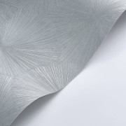 Papier peint vinyle sur intissé Hélios argent - Solaris - Casadeco - SOLA201879200