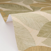 Papier peint vinyle sur intissé Lignaria vert - Woodline - Caselio - WOD106837070