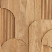 Panoramique intissé Tassea beige - 250X250cm - Woodline - Caselio - WOD106861006