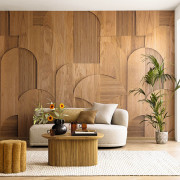 Panoramique intissé Tassea beige - 250X280cm - Woodline - Caselio - WOD106861001