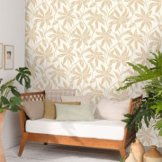 Papier peint intissé Paradisio beige irisé - L'Epopée - Caselio - EPO103701000
