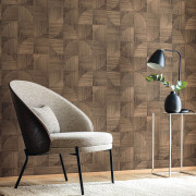 Papier peint vinyle sur intissé Structura marron - Woodline - Caselio - WOD106822002