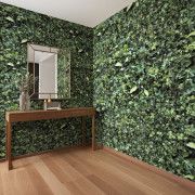 Papier peint vinyle sur intissé Illusion Mur Végétal vert - Illusion - Ugépa - M89104