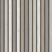 Papier peint expansé sur intissé Latte de bois tasseau lames taupe - Illusion - Ugépa - B31209