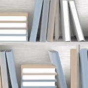 Papier peint vinyle sur intissé Bibliothèque bleu - Illusion - Ugépa - L15401