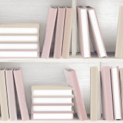 Papier peint vinyle sur intissé Bibliothèque rose - Illusion - Ugépa - L15403