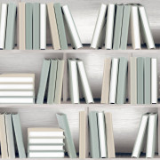 Papier peint vinyle sur intissé Bibliothèque vert - Illusion - Ugépa - L15404