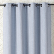Rideau à œillets vertus apaisantes Relax CBD bleu denim - 140x260cm - Linder - 526-40-375