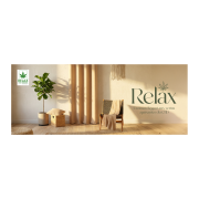 Rideau à œillets vertus apaisantes Relax CBD vert sauge - 140x260cm - Linder - 526-80-375