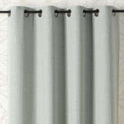 Rideau à œillets vertus apaisantes Relax CBD vert sauge - 140x260cm - Linder - 526-80-375