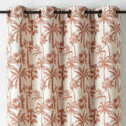 Rideau à œillets Palmier orange terre de sienne - 140x240cm - Linder - 548-35-10211-375