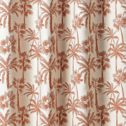 Rideau à œillets Palmier orange terre de sienne - 140x240cm - Linder - 548-35-10211-375