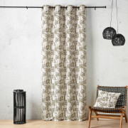 Rideau à œillets Palmier vert palmeraie - 140x240cm - Linder - 548-85-10211-375