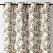 Rideau à œillets Palmier vert palmeraie - 140x240cm - Linder - 548-85-10211-375