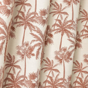 Rideau à œillets Palmier orange terre de sienne - 140x240cm - Linder - 548-35-10211-375