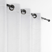 Rideau voilage à œillets Sirène blanc nacré - 140x280cm - Linder - 251-11-78310-375