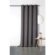 Rideau à œillets Boréal taupe - 140x260cm - Linder - 554-59-375