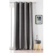 Rideau à œillets Boréal gris - 140x260cm - Linder - 554-90-375