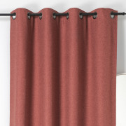 Rideau à œillets Boréal rouge brique - 140x260cm - Linder - 554-36-375