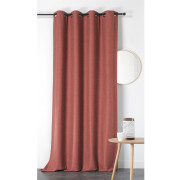 Rideau à œillets Boréal rouge brique - 140x260cm - Linder - 554-36-375