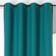 Rideau à œillets Boréal bleu turquoise - 140x260cm - Linder - 554-48-375