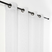 Rideau voilage à œillets Bohème blanc pur - 150x280cm - Linder - 897-10-375