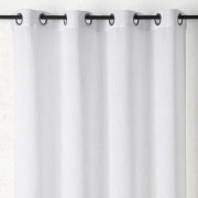 Rideau voilage à œillets Sperone blanc optique - 140x260cm - Linder - 898-10-375