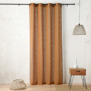 Rideau voilage à œillets Sperone jaune épicé - 140x260cm - Linder - 898-39-375