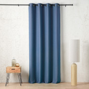Rideau à œillets Mistolino bleu Atlantique - 145x260cm - Linder - 1150-49-375