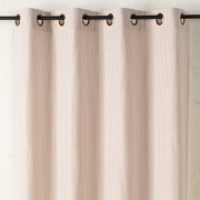 Rideau voilage à œillets Palermo beige ficelle blanc cassé - 140x260cm - Linder - 1171-25-375
