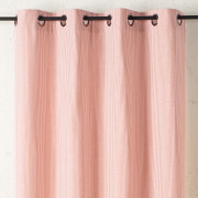 Rideau voilage à œillets Palermo orange spritz blanc cassé - 140x260cm - Linder - 1171-39-375