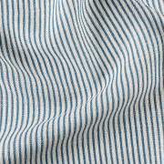 Rideau voilage à œillets Palermo bleu Tyrrhénien blanc cassé - 140x260cm - Linder - 1171-45-375